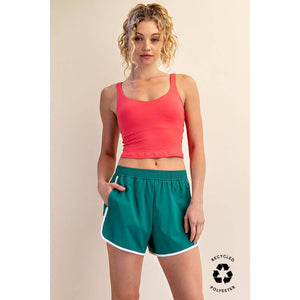RECYCLED BUTTER TIGER SHORT: Highlight Orange/White / S-M-L(2-2-2)
