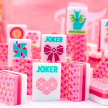 Load image into Gallery viewer, Crystal Prism Pink | Mahjong with Bold Angles and Vibrant Vibes | 1.25" x 0.9" x 0.7"