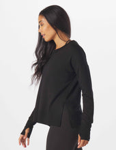 Load image into Gallery viewer, Lounge Long Sleeve: Black: Black / L