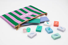 Load image into Gallery viewer, Premium Mahjong Card &amp; Accessory Bag: Diamond- Orange Card &amp; Accessory Bag
