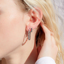 Load image into Gallery viewer, 18K Gold PVD Stainless Steel Circle Ball Hoop Earrings : Gold
