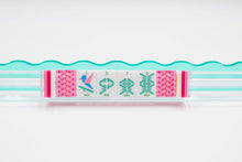 Load image into Gallery viewer, Crystal Prism Pink | Mahjong with Bold Angles and Vibrant Vibes | 1.25" x 0.9" x 0.7"