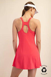 TENNIS ROMPER DRESS: Black / S-M-L(2-2-2)