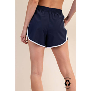 RECYCLED BUTTER TIGER SHORT: Highlight Orange/White / S-M-L(2-2-2)