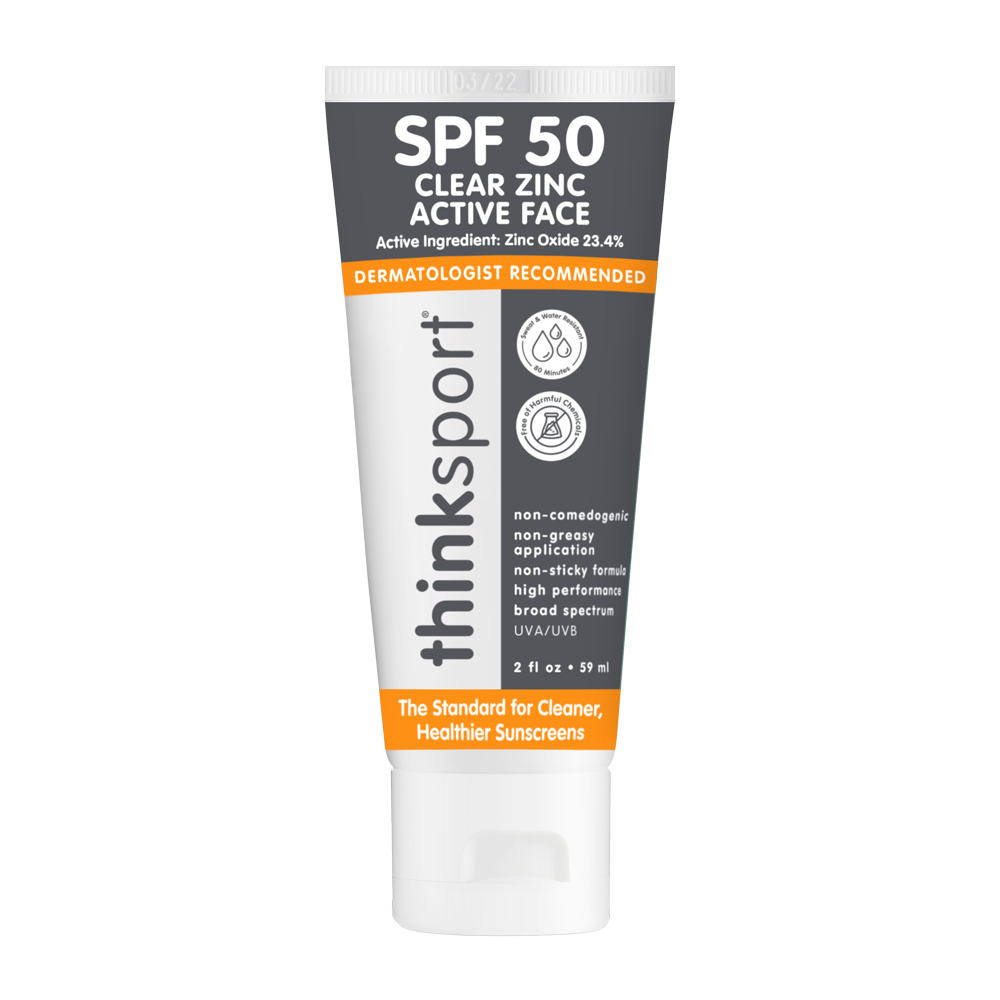 Thinksport Clear Zinc Daily Face Sunscreen SPF 50, 2 fl oz